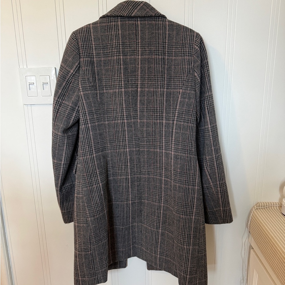 INC international concepts grey check coat size XS - Picture 4 of 7